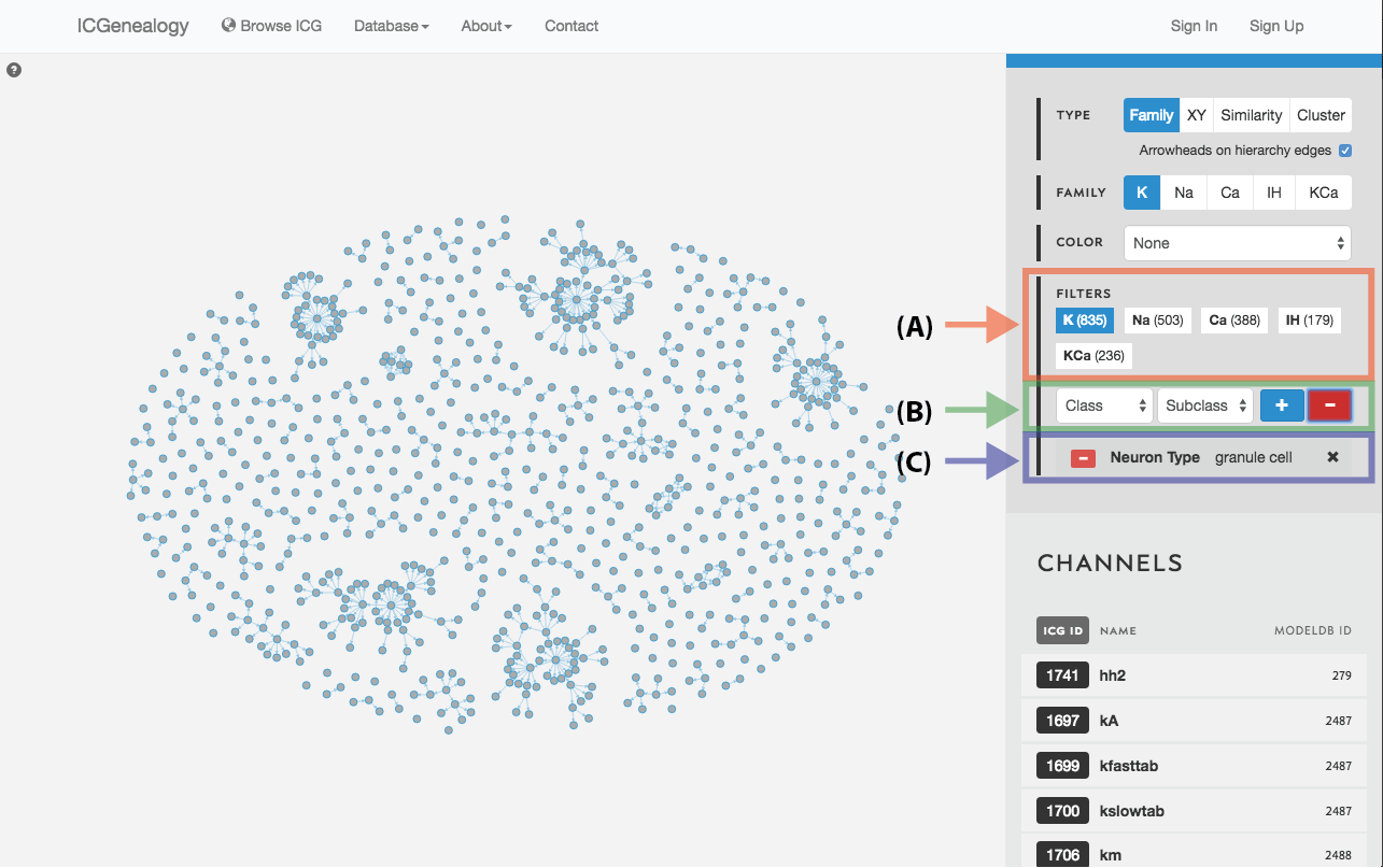 Figure 20: Filter selection: as in but with a negative filter.